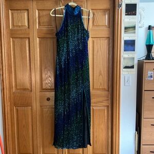 Elegant Beaded Evening Gown